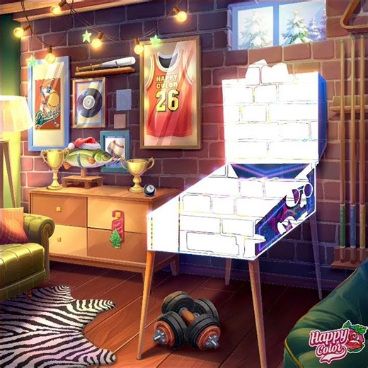 Happy Color - Advert Calendar: Christmas Gift Presents 90's Arcade Pinball Machine