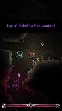 Eye of Cthulhu Spawns Underground? 😭 (Terraria 1.4.5)