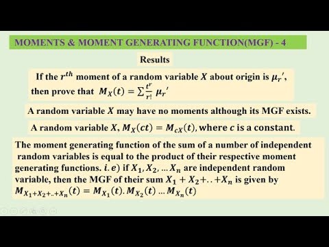 Moments & Moment generating function 4 , #problemwithsolution , please subscribe, like & share🙏
