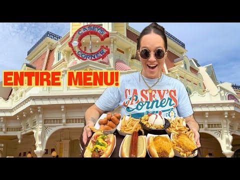 Eating the ENTIRE Menu at Casey’s Corner in Disney World