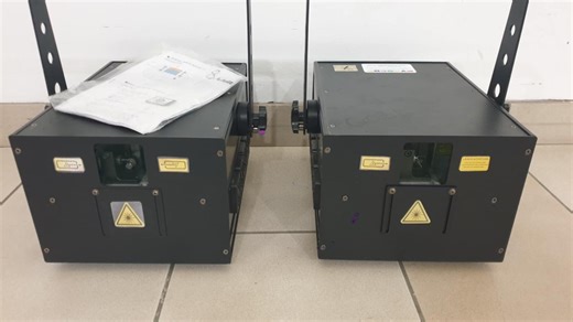 2x Laser projektor RGB 10w 30.000 scaner, ILDA DMX SD card, Auto