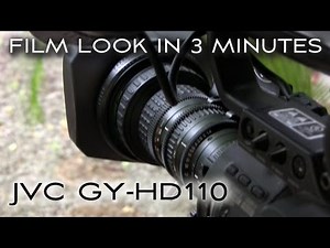 JVC GY-HD110 Film Look in 3 Minutes: Sharpness and iris settings + polarizing filter