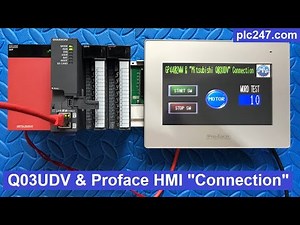 HMI Proface & Mitsubishi Q03UDV "Connection" Tutorial