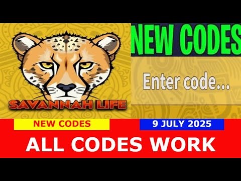 *NEW CODES* [Cheetah Update] Savannah Life ROBLOX | ALL CODES | JULY 9, 2025