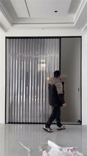 十分钟装好客户吓一跳不破坏墙体#推拉门 #折叠门 #推拉门#隔断门#极窄边框门#客厅隔断