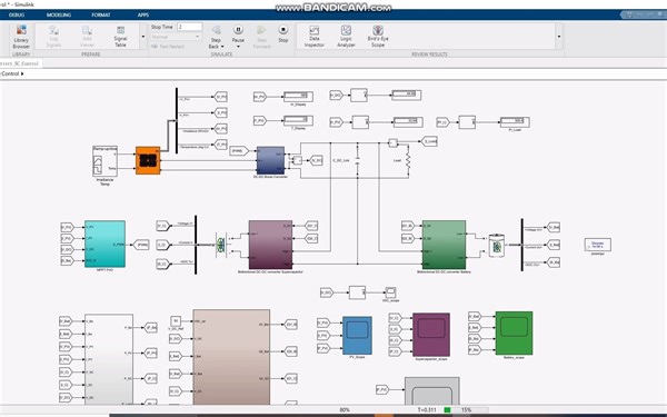 电池-超级电容混合储能系统能量管理simulink仿真建模模型