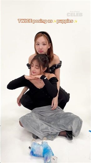 Twice poses as puppies! 🐶✨ | TWICE Puppy Interview #TWICE #ONCE