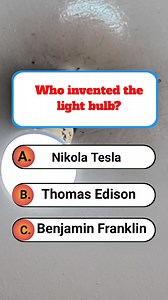 Who invented the light bulb? #lightbulb #quiz #canyouguess #dailyquiz #guess | BrainBlitz
