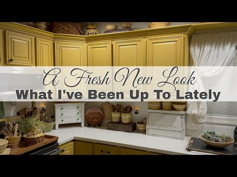 KITCHEN REFRESH IN MY COUNTRY PRIMITIVE COTTAGE HOME - SILVER DOLLAR CITY TRIP - GIFT & THRIFT FINDS