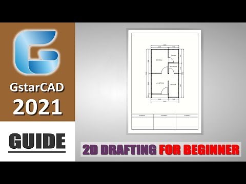 GstarCAD 2021 2D Drafting Floor Plan Guide Tutorial For Beginner