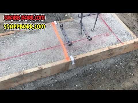 SNAPP BARR GRABB BARR VERTICAL REBAR HOLDER AND REBAR HANGER FOOTING SPREADER CLEAT