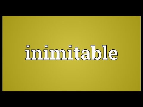 Inimitable Meaning