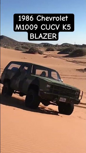 1986 Chevrolet M1009 CUCV BLAZER K5 #military #offroad #4x4 #glamis #arizona #redsands #sands #tx ca