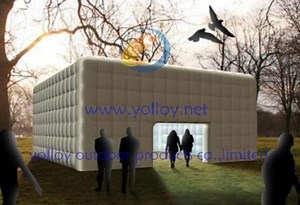 [Hot Item] Outdoor Double Layer Inflatable Party Wedding Exhibition Emergency Cube Tent