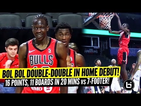 Bol Bol Double-Double in G-League Chicago Home Debut! Windy City Bulls Full Highlights!