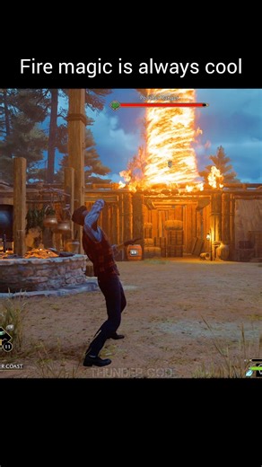 Best Fire Spell in Hogwarts legacy #gameplay #harrypotter #shorts