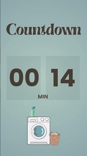 💚 30-Second Cleaning Timer | Minty Aesthetic for Quick Productivity Boosts