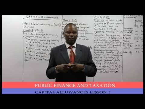 CPA PFT Capital allowances Lesson 1