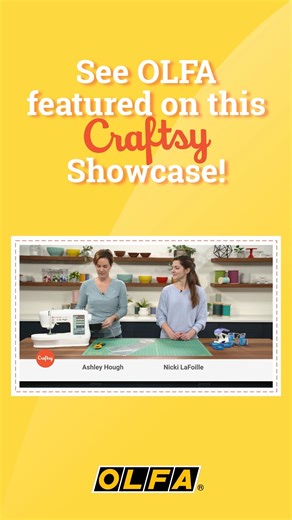 OLFA_Craft on Instagram: "Learn how to use OLFA rotary cutters, rulers and mats for your next quilting and sewing project with this @therealcraftsy showcase. Head to our link for the full video."