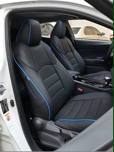 Waterproof,Pet friendly, Stain resistant.The only seat covers you’ll ever need. Full coverage protection with a sporty design that doesn’t look bulky. Affordable protection is here! #hkz #seatcover #leather #carsofttiktok #chr