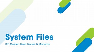System Files