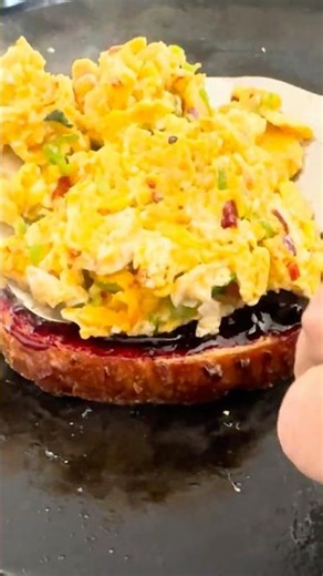 Street Style Egg Toast with a Twist 🥪 (You NEED to Try This)