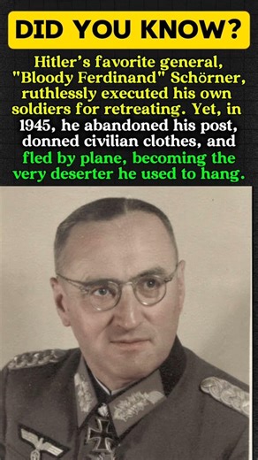 Hitler's favourite jeneral deserted Ferdinand sochorner 1945