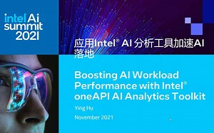 【统一&简化：开发者福音02】使用英特尔 oneAPI AI 分析工具包提升AI应用性能