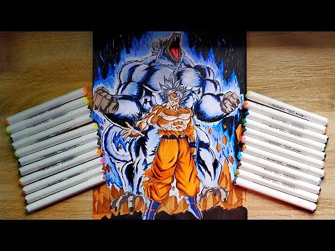 Drawing Goku ultra instinct with the Great Ape Oozaru [Dragonball]