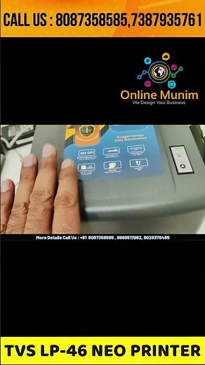 TVS LP 46 NEO Barcode Printer - Jewellery Software Demo Free - Barcode Label printing Tag Printing