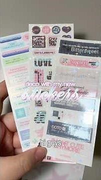 deco with my new stickers!!