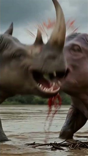 Rhinoceros vs Hippopotamus