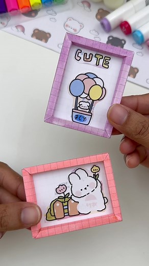 DIY Mini Paper Photo Frame Tutorial