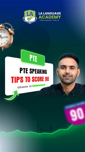 LA Language Academy Australia on Instagram: "PTE Speaking Tips to Score 90 🧐😱 #pte #pteacademic #pearsontestofenglish #ptespeaking #ptespeakingtips #ptetipsandtricks #pteonlineclasses #pte2026 #ptereadingtips #ptelisteningtips #ptewritingtips #languageacademy"