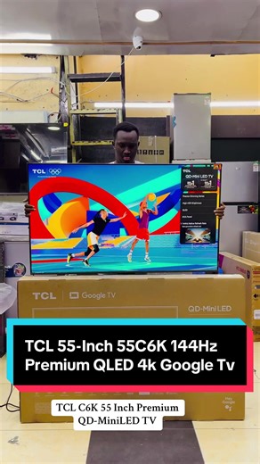TCL 55-Inch 55C6K 144Hz QLED TV Features and Review