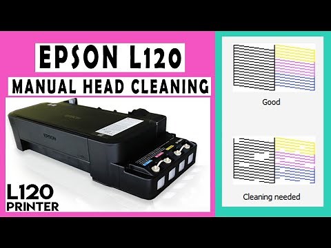 Manual Head Cleaning and Nozzle Checking of Epson L120 Printer without Computer/Laptop