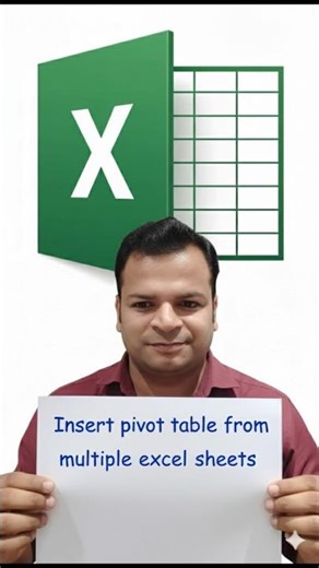 Insert Pivot Table from Multiple Sheets in Excel