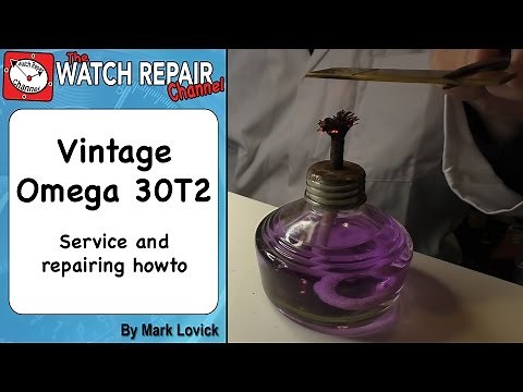 Omega 30T2 Military Watch Service and Jewel Replacement and repair tutorial