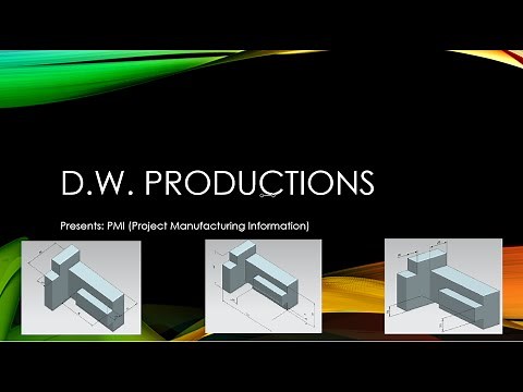 Siemens NX 10 - Basic PMI Tutorial