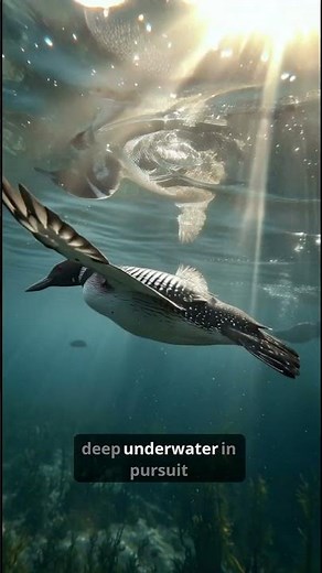 The Bird with the Haunting Call 🌊🐦 #CommonLoon #Loon #BirdShorts #Wildlife #Nature #LakeLife
