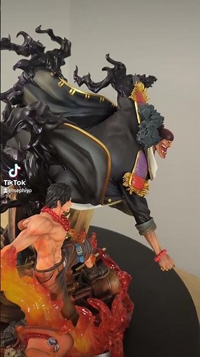 ACE vs TEACH en STATUE One Piece #figurine #statue