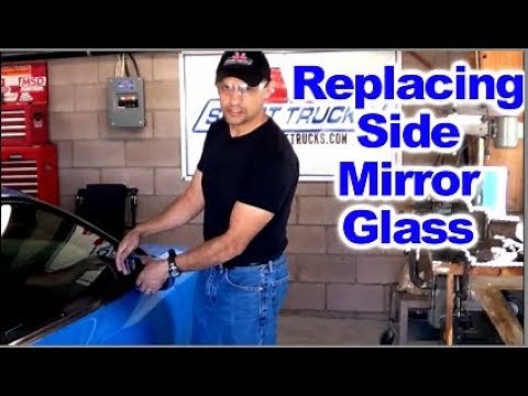 How to replace a broken Side Mirror Glass by Howstuffinmycarworks
