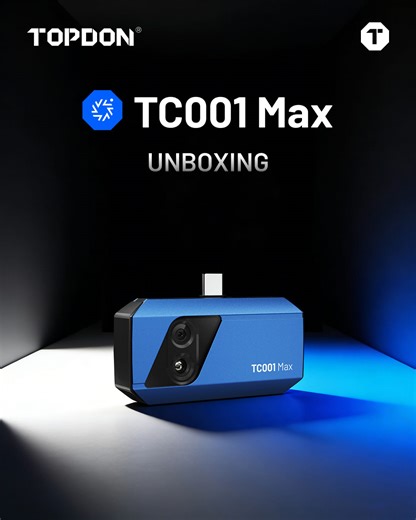 Today we’re unboxing the TOPDON TC001 Max📦 a compact thermal camera with dual-vision imaging for clear, easy-to-read inspections. Inside the box, updated accessories solve the common issue of connecting the device while a phone case is on, making setup smoother right out of the box. The TC001 Max works with iOS, Android, and Windows, features a 256×192 thermal sensor enhanced to 512×384, and blends thermal with visible imaging for better detail. From home inspections to automotive checks, the T