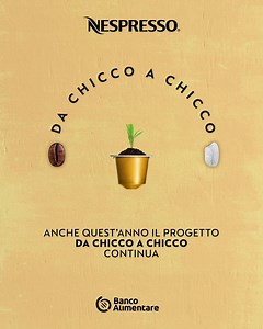 In quest’anno così difficile, siamo riusciti a donare 630q di riso, ovvero oltre 700.000 piatti di riso al Banco Alimentare della Lombardia e al Banco Alimentare del Lazio, dando un aiuto concreto per le persone in difficoltà. E tutto questo è stato possibile grazie all’impegno di tutti. Soprattutto il tuo, che riciclando le capsule ci aiuti a dare una seconda vita al tuo caffè, dopo averlo assaporato. #DaChiccoaChicco #NespressoperlItalia | Nespresso