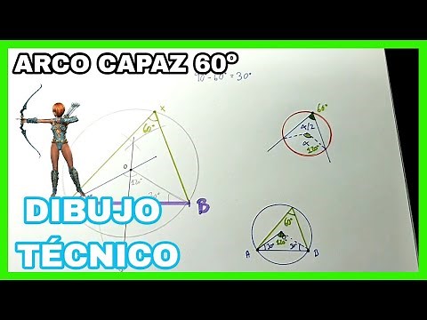 ARCO CAPAZ - ¿Cómo dibujar arco capaz 🏹de 60°?, [construcción y razonamiento🔥]