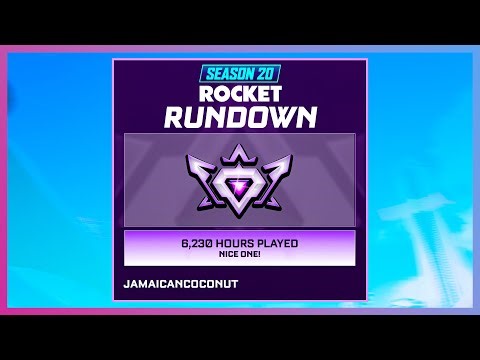 My Rocket League Season 20 Rundown is INSANE