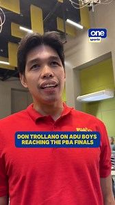 230K views · 4.8K reactions | ‘NUNG ADAMSON DAYS NAMIN, ‘DI KAMI NAKAPASOK SA FINAL 4, SO PARANG WALA KAMING NA-ACHIEVE’ San Miguel Beermen’s Don Trollano shares his excitement as he and fellow Adamson boys Rodney Brondial and Jericho Cruz, alongside coach Leo Austria, enter the PBA Season 49 Philippine Cup Finals. | via Gillian Trinidad/One Sports #PBASeason49 #PBAAngatAngLaban #PBAFinals | One Sports | Facebook