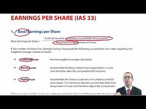 ACCA P2 Earnings per share (IAS 33)