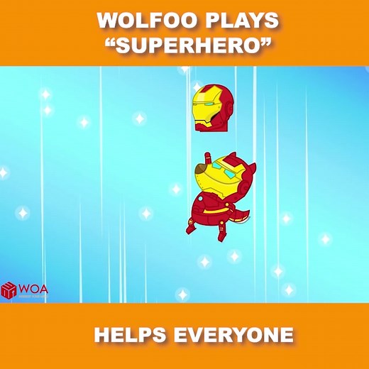 Wolfoo Plays Superhero and Helps Everyone in Fun Animation