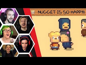 Let's Players Reaction To Nugget Getting A Kiss From The Pretty Lily | Kindergarten 2